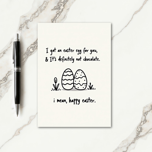 Funny Easter Egg Joke Card