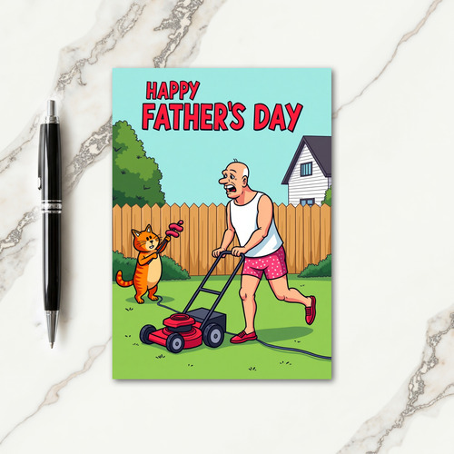 Funny Fathers Day Lawn Card