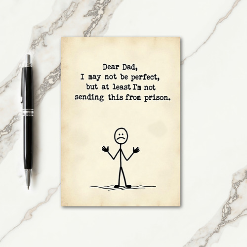 Funny Fathers Day Message Card