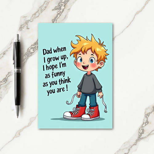 Funny Fathers Day Shoes Card