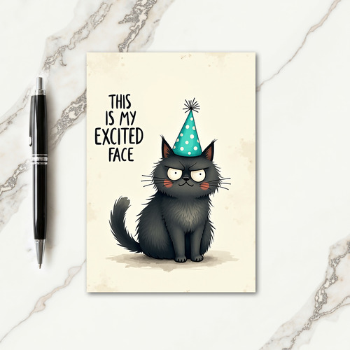 Funny Feline Birthday Card