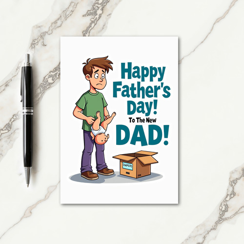 Funny First Fathers Day Card