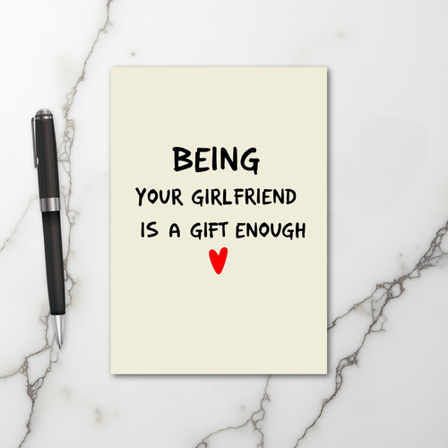 Funny Girlfriend Gift Card