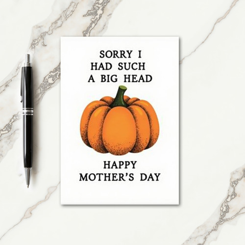 Funny Gourd Mothers Day Card