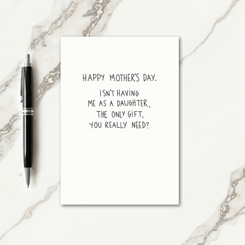 Funny Handwritten Message Card