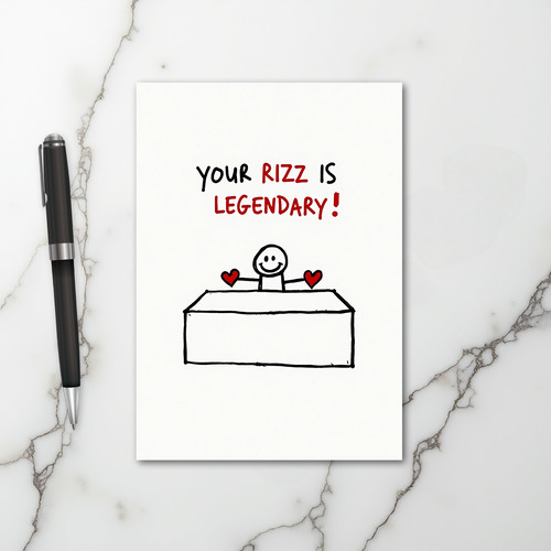 Funny Legendary Rizz Card