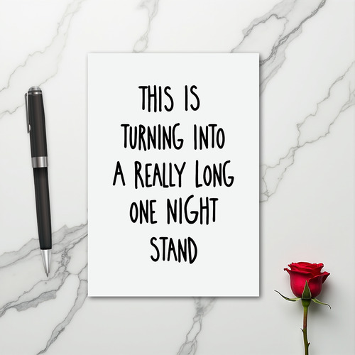 Funny Long One Night Stand Card