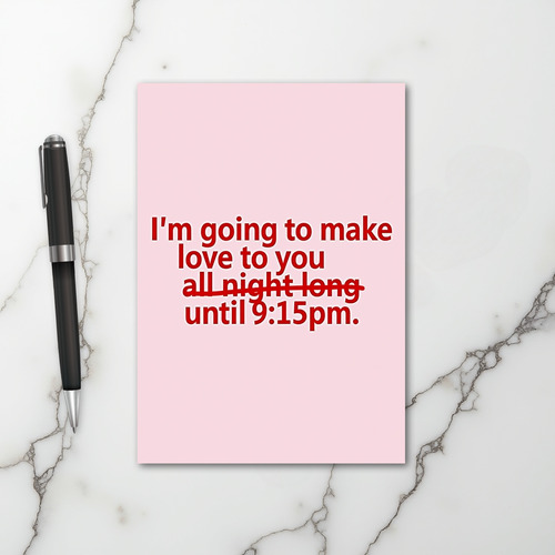 Funny Love 915Pm Bedtime Card