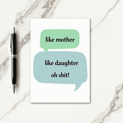 Funny Moms Day Thought Card