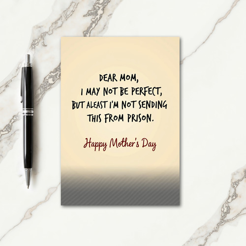 Funny Mothers Day Note Card