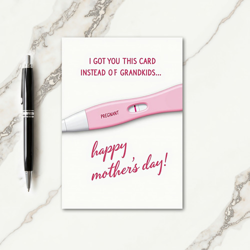 Funny Mothers Day Pregnancy Card