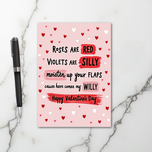 Funny Naughty Valentines Card