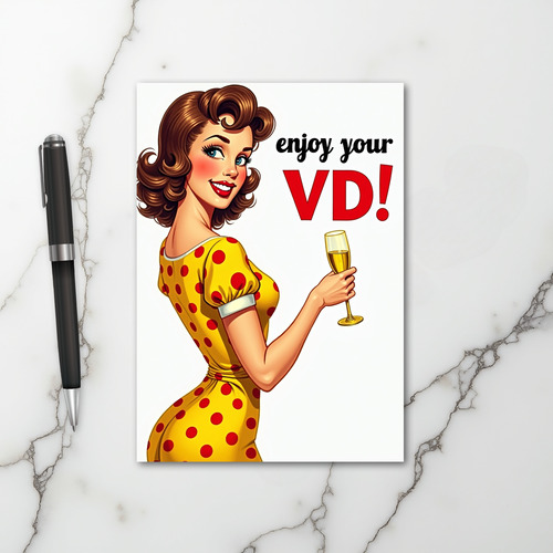 Funny Retro Valentines Day Card