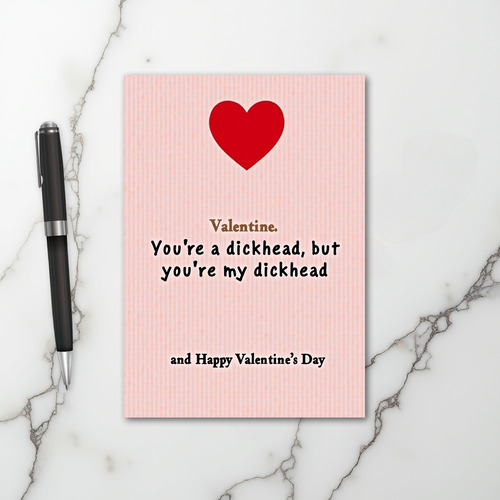 Funny Rude Love Valentines Card
