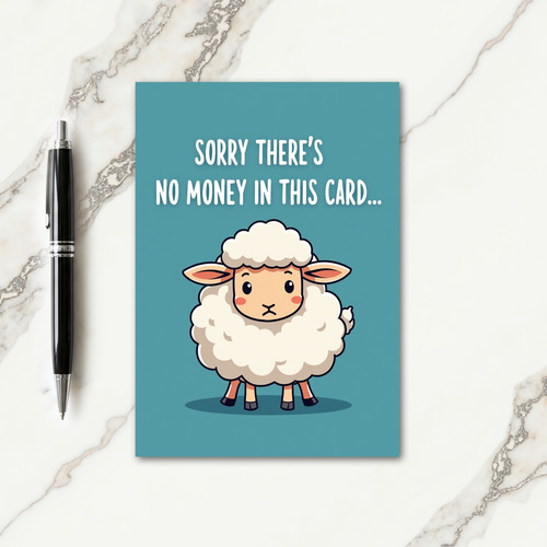 Funny Sheep Birthday Card