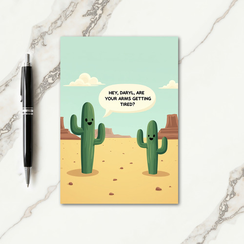 Funny Succulent Birthday Card