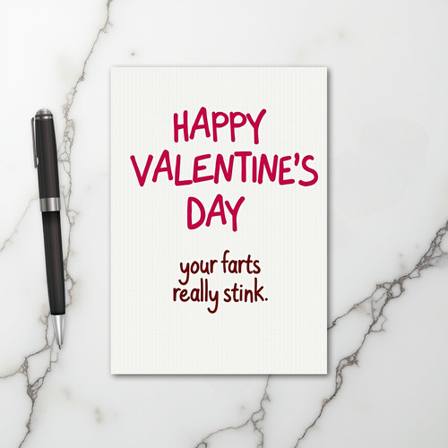 Funny Valentines Day Fart Card