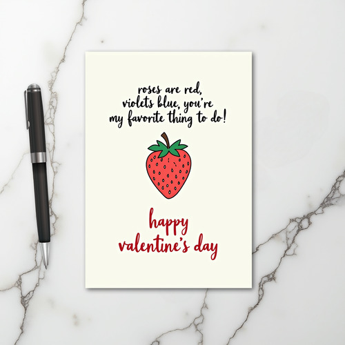 Funny Valentines Love Poem Card