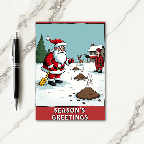 Funny Winter Yard Card