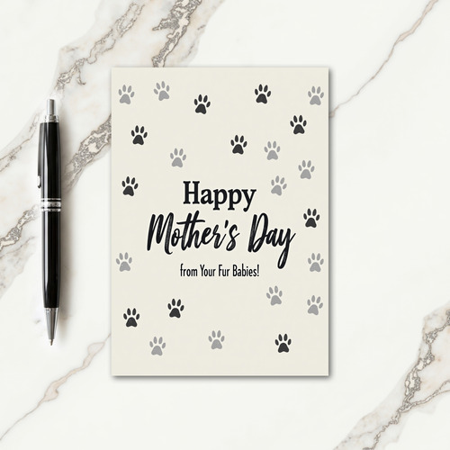 Fur Baby Mothers Day Card