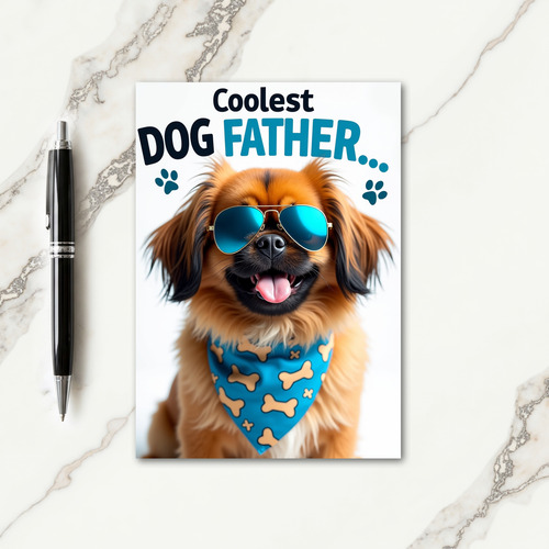 Fur Texture Fathers Day Card
