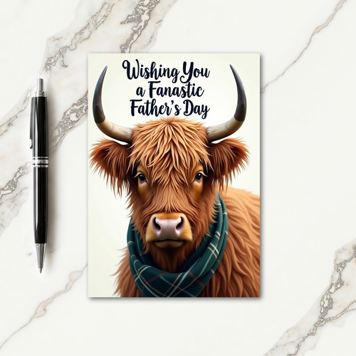 Furred Fathers Day Portrait Card