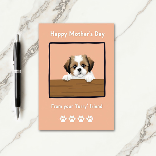 Furry Friend Mothers Day Card