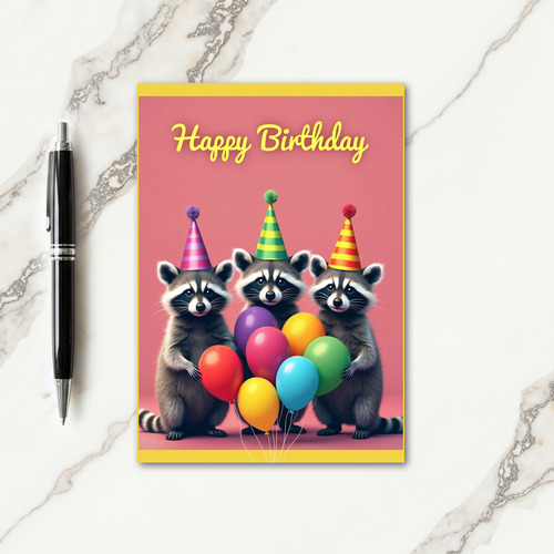 Furry Friends Birthday Card