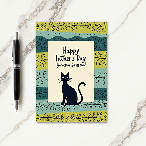 Furry Son Fathers Day Card