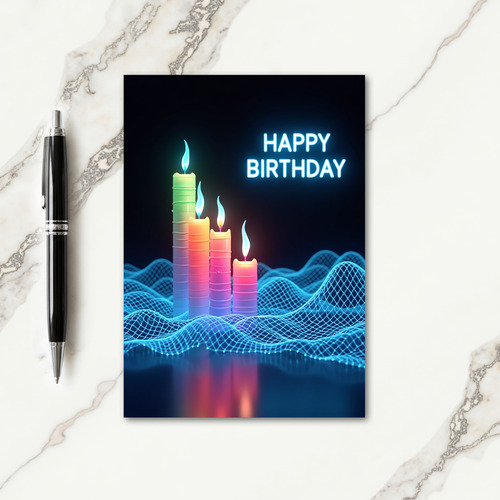 Futuristic Birthday Card