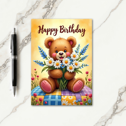 Fuzzy Creature Birthday Card