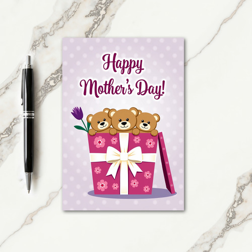 Fuzzy Friends Mothers Day Card
