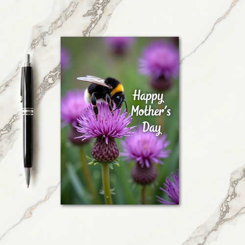 Fuzzy Insect Mothers Day Card