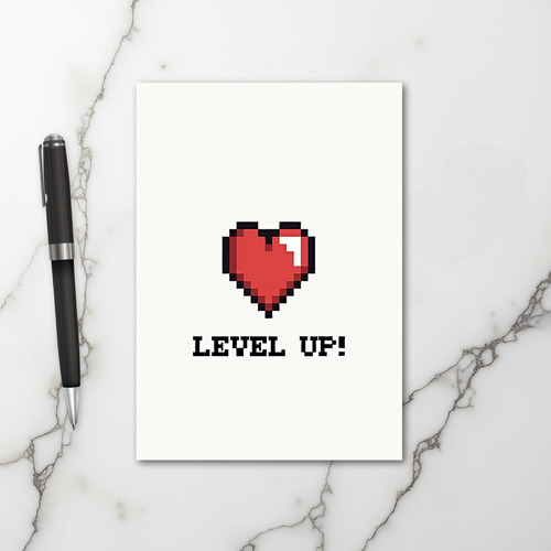 Gamer Level Up Birthday Card