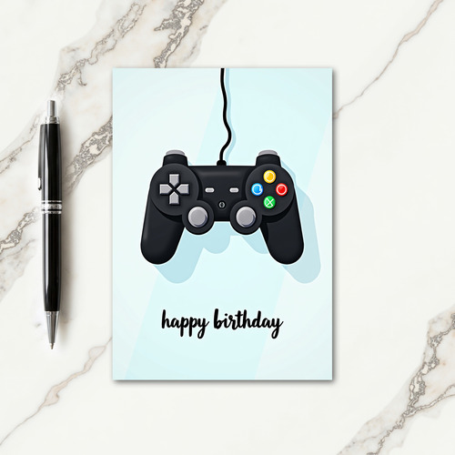 Gamers Birthday Controller Card