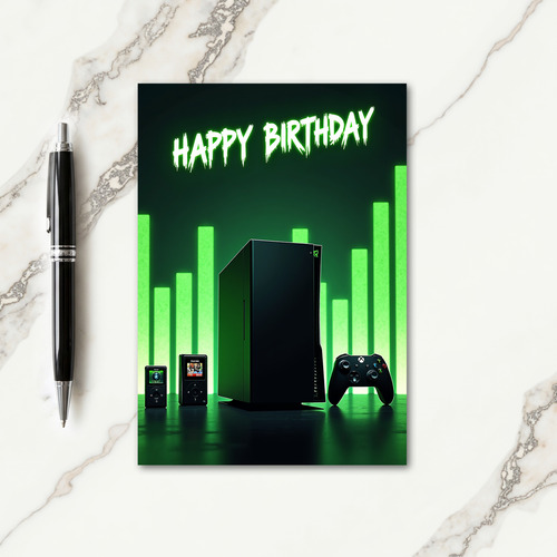 Gaming Tech Birthday Card