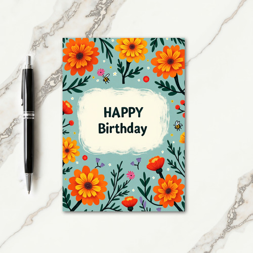 Garden Birthday Card