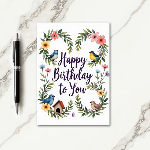 Garden Birthday Joy Card