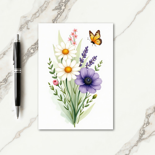 Garden Floral Birthday Card