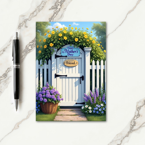 Garden Gate Mothers Day Card