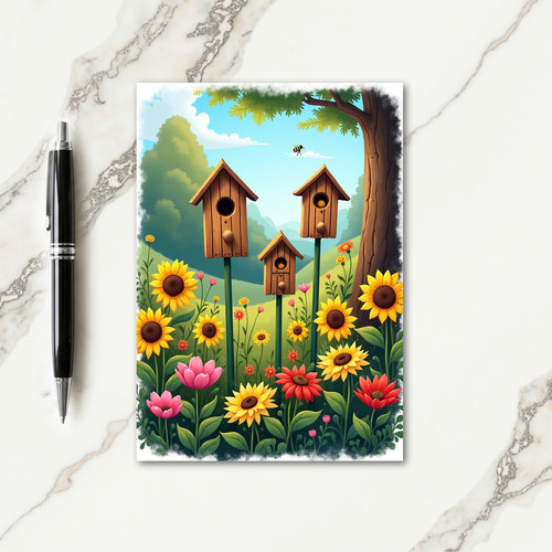 Garden Mothers Day Illustration Card