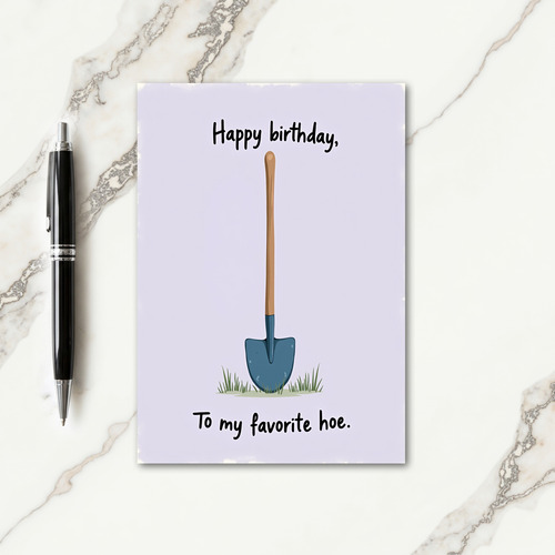 Garden Spade Birthday Card