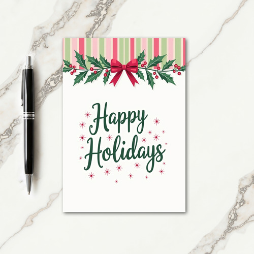 Garland Berry Christmas Card