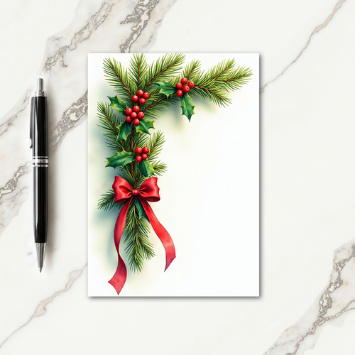 Garland Christmas Card
