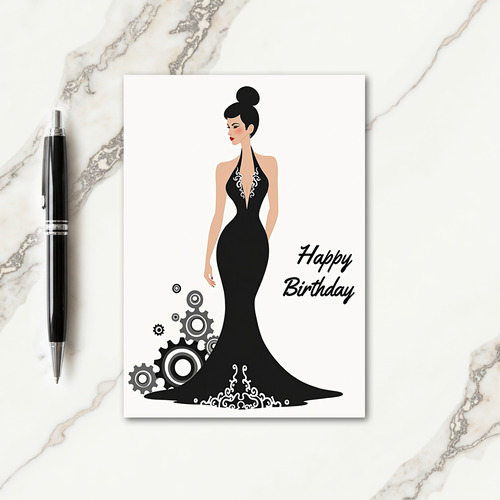 Gears Industrial Birthday Card