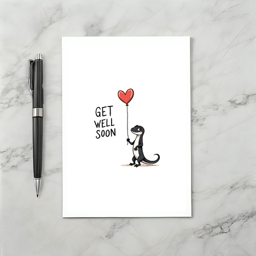 Gecko Get Well Card