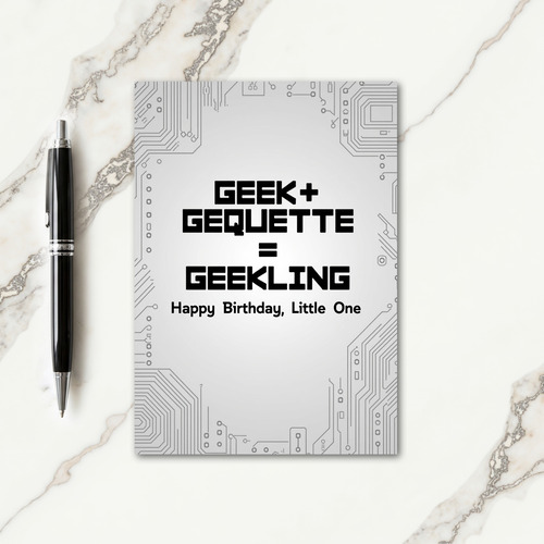 Geeky Birthday Card