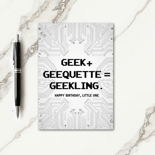 Geeky Circuit Birthday Card