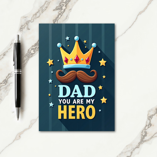 Gems Crowned Fathers Day Card