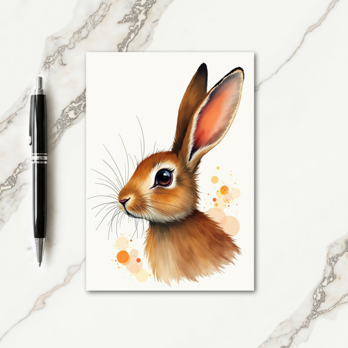 Gentle Animal Portrait Art Card